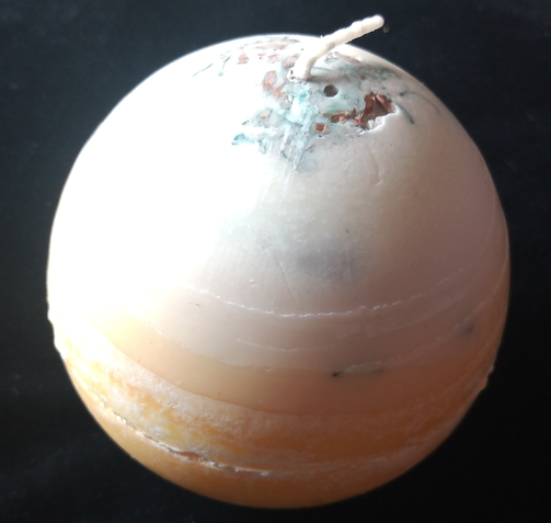 Round Orgonate / Orgone Candle - Soy Wax Candle - Handmade in Wiltshire