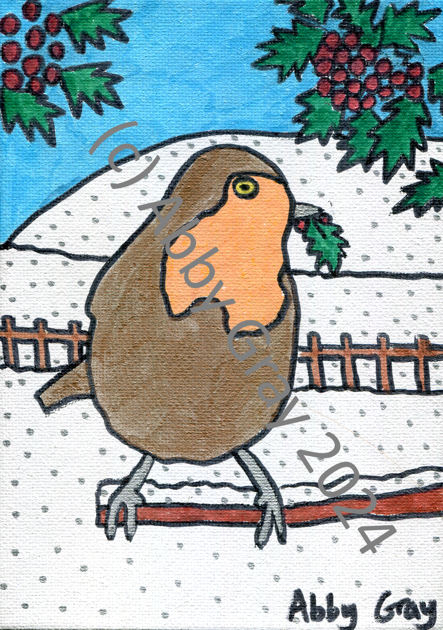 Christmas / Yule / Winter and Snow Greeting Card - Ten Designs Available - Printed in Wiltshire - Original Design by Abby Gray