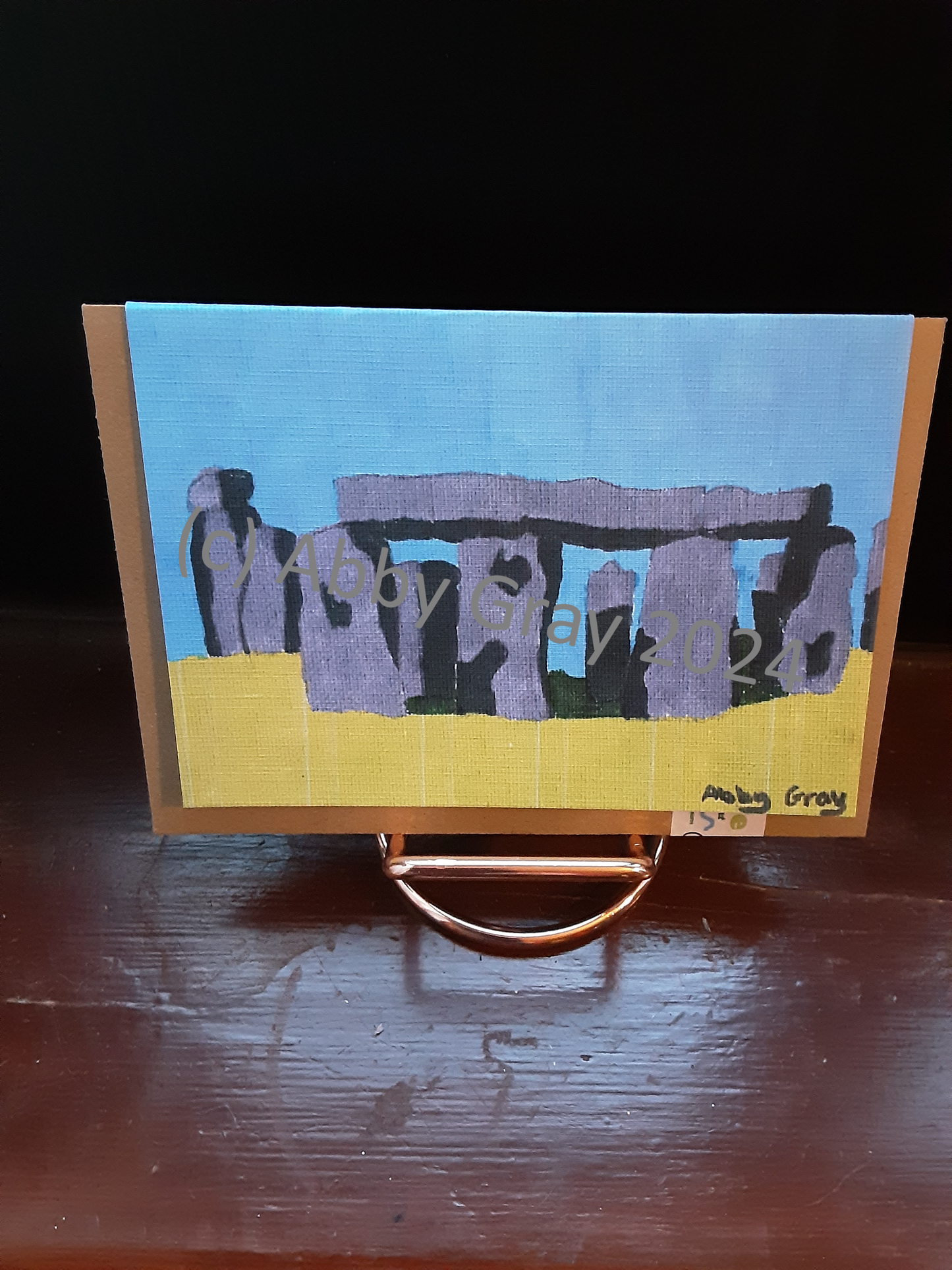 Stonehenge Greeting Card - Printed in Wiltshire - Original Design by Abby Gray