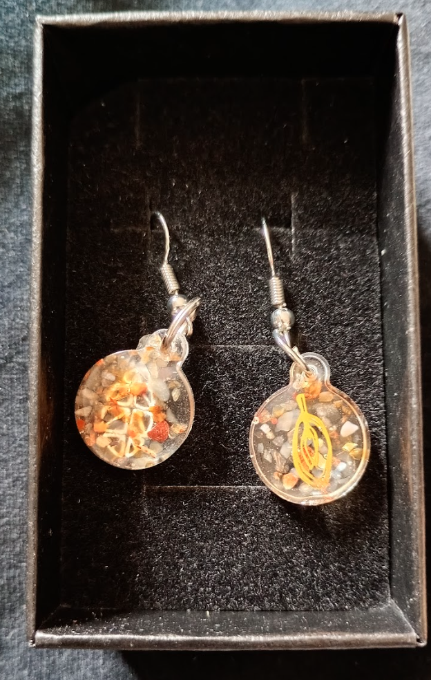 Orgone Power Jewellery Earrings - Sacred Geometry Inspired - Multiple Designs to choose - Handmade in Wiltshire