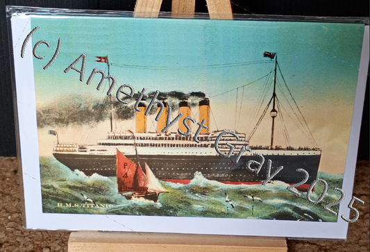 Titanic Greeting card - Replica of original postcard circa 1912/1910 - 3 Options Available
