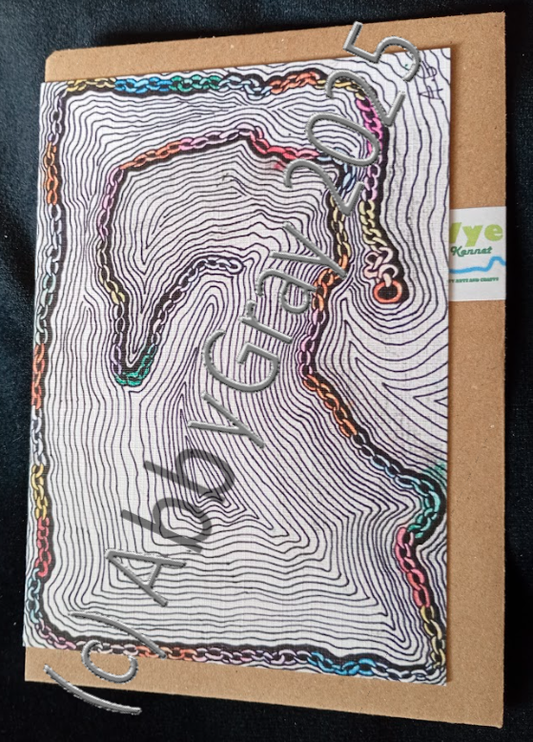 Spiral Pattern Greeting Card - Printed in Wiltshire - Original Design by Abby Gray